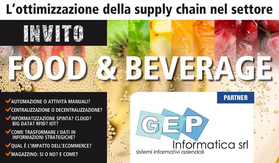 L’ottimizzazione della Supply Chain nel settore Food & beverage – Conegliano Veneto 4 luglio